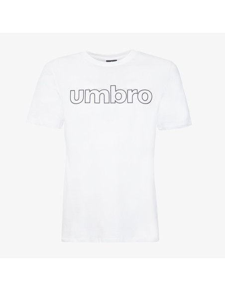 Camiseta Umbro Fw Linear Logo Graphic Tee Brilliant White