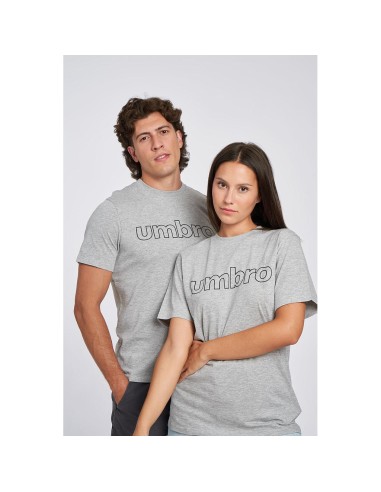 Camiseta Umbro Fw Linear Logo Graphic Tee Grey Marl