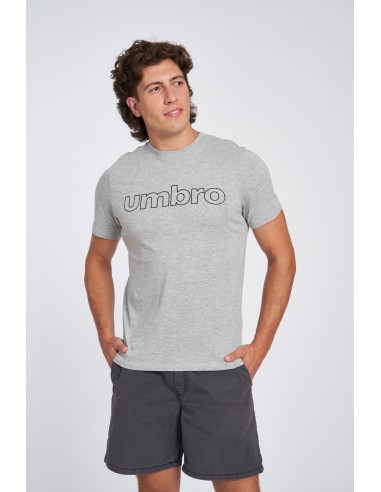 Camiseta Umbro Fw Linear Logo Graphic Tee Grey Marl