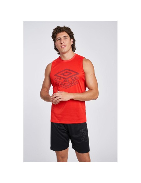 Camiseta Umbro Pro Training Active Vestflame Scarlet