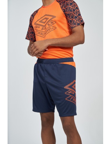 Short Pro Training Active Short Poly Short Dark Navy / Vermillion Orange