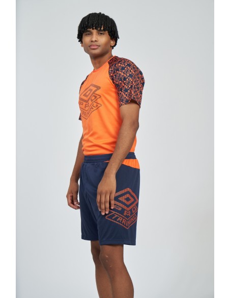 Short Pro Training Active Short Poly Short Dark Navy / Vermillion Orange