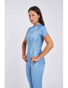 Camiseta Umbro Mujer Pro Training Printed Polt Tee - Womensallure / Clear Sky 2