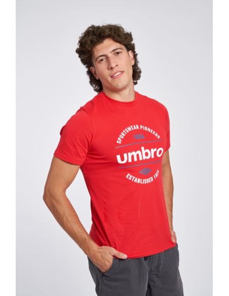 Camiseta Umbro Fw Circular Graphic Tee Vermillion