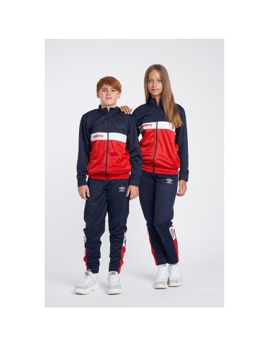 Chaqueta Umbro Fw Sportswear Track Top - Jnrdark Navy / Vermillion / Brilliant White