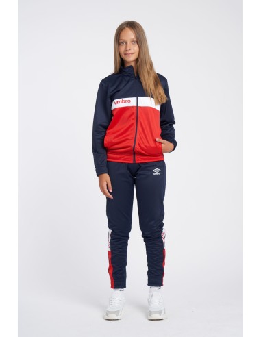 Chaqueta Umbro Fw Sportswear Track Top - Jnrdark Navy / Vermillion / Brilliant White