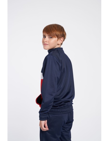 Chaqueta Umbro Fw Sportswear Track Top - Jnrdark Navy / Vermillion / Brilliant White