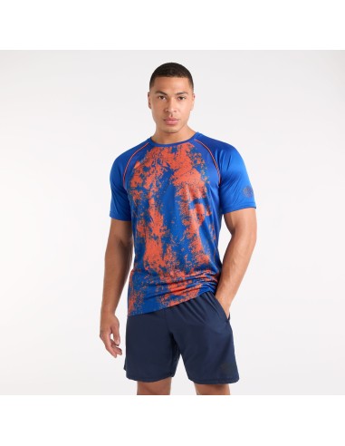 Camiseta Umbro Pro Training Graphic Jersey Deep Surf / Vermillion Orange