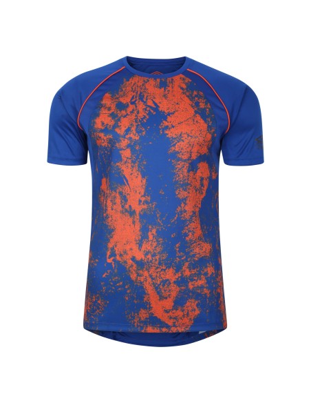 Camiseta Umbro Pro Training Graphic Jersey Deep Surf / Vermillion Orange