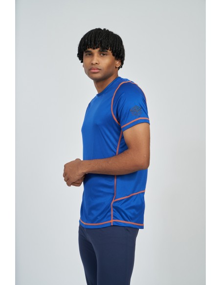 Camiseta Umbro Pro Training Poly Tee Deep Surf / Vermillion Orange