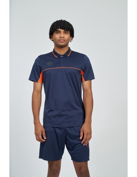 Polo Umbro Pro Training Active Polo Dark Navy / Vermillion Orange