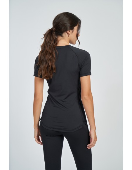 Camiseta Umbro Pro Training Poly Tee - Womens - Black / Harvest Gold