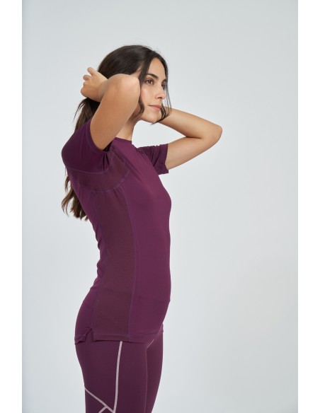 Camiseta Umbro Mujer Pro Training Poly Tee Burdeos