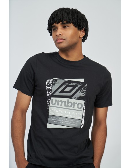 Camiseta Umbro Fw Layered Box Logo Graphic Tee Black