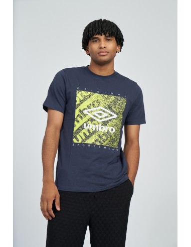 Camiseta Umbro FW Grain Graphic Tee Dark Navy