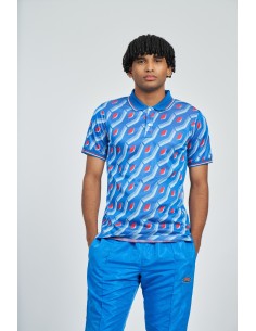 polo umbro hombre jacquard quetzal azul