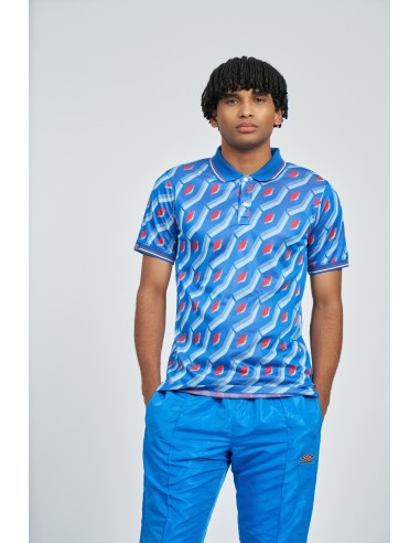 polo umbro hombre jacquard quetzal azul