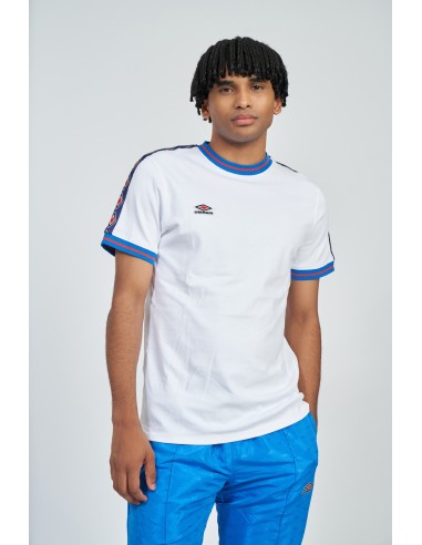 camiseta umbro hombre infilled tape tee blanca