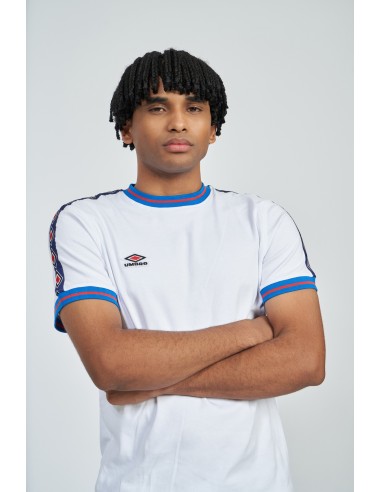 camiseta umbro hombre infilled tape tee blanca