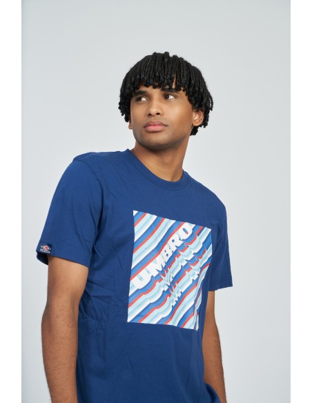 camiseta umbro hombre gradient box azul