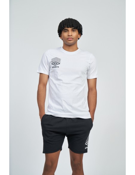 camiseta umbro hombre terrace graphic blanca