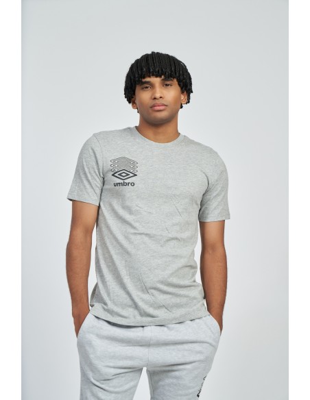 camiseta umbro hombre terrace graphic gris