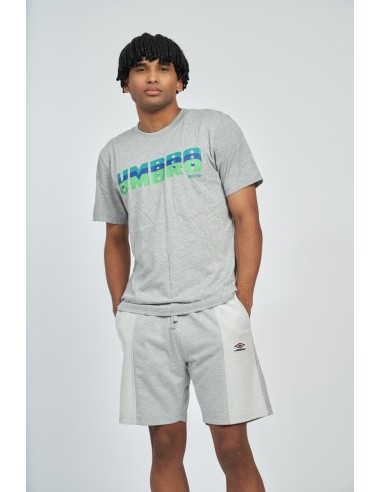 camiseta umbro hombre layered logo gris