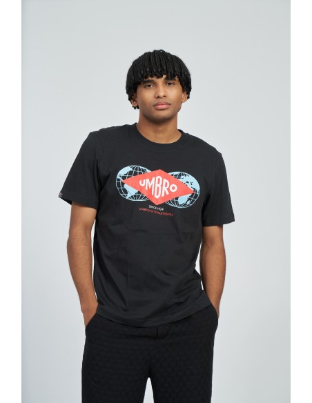 camiseta umbro hombre international negro