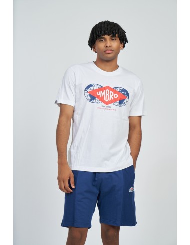 camiseta umbro hombre international blanca