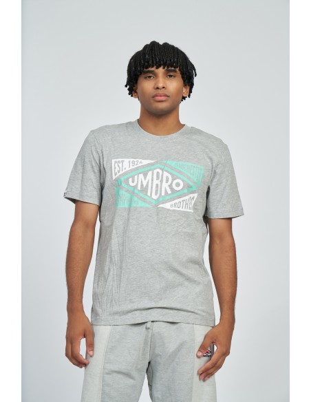 camiseta umbro hombre origins gris