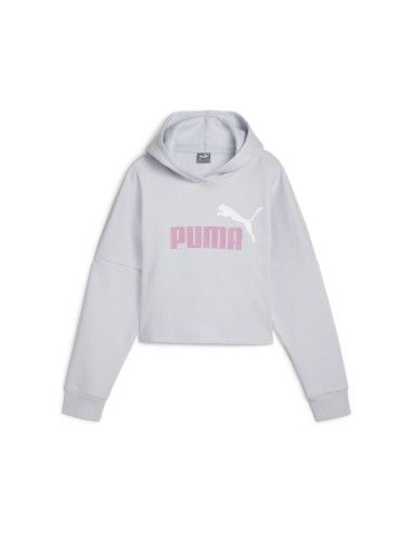 Sudadera Puma Niña Ess Logo Cropped Gris