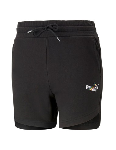 Short Puma Mujer Ess+ Negro