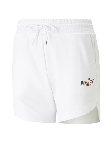 Short Puma Mujer Ess+ Blanco