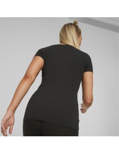 Camiseta Puma Mujer Ess Slim Logo Negra 2