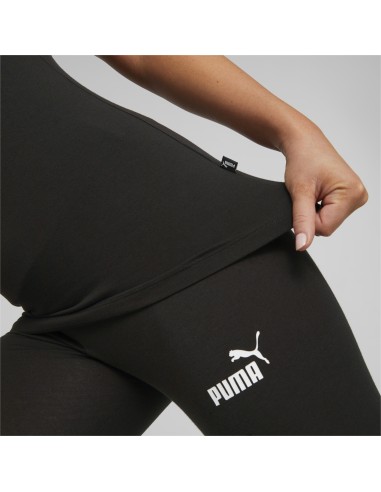 Camiseta Puma Mujer Ess Slim Logo Negra