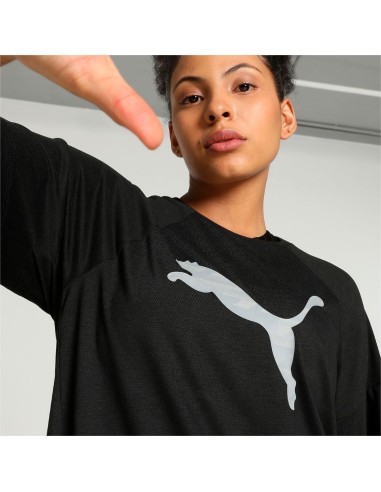Camiseta Puma Mujer Evostripe Graphic Negra