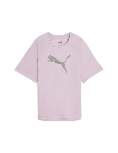 Camiseta Puma Mujer Evostripe Graphic Malva