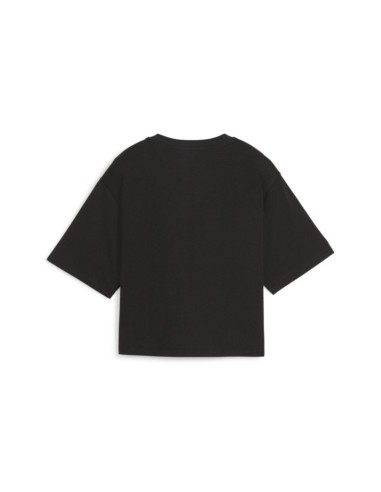 Camiseta Puma Mujer Power Cropped Negra
