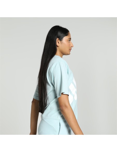 Camiseta Puma Mujer Power Cropped Azul