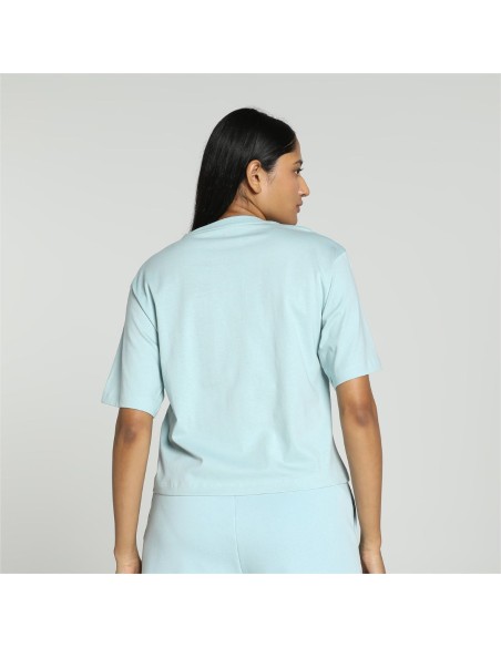 Camiseta Puma Mujer Power Cropped Azul