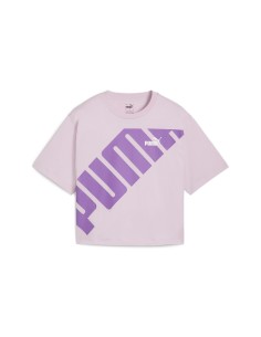 Camiseta Puma Mujer Power Cropped Malva