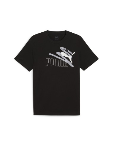 Camiseta Puma Logo Negra