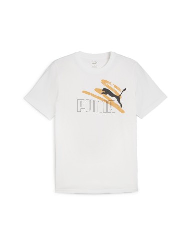 Camiseta Puma Logo Blanca