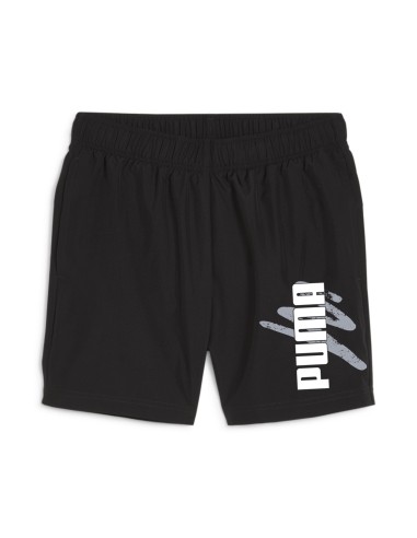 Short Puma Logo Negro