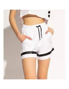Short Fila Mujer Jaka High Waist Sporty Blanco
