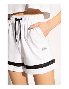 Short Fila Mujer Jaka High Waist Sporty Blanco 2