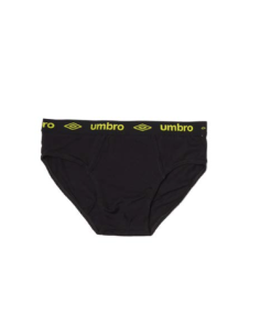 SLIP UMBRO COTTON NEGRO Y LIMA