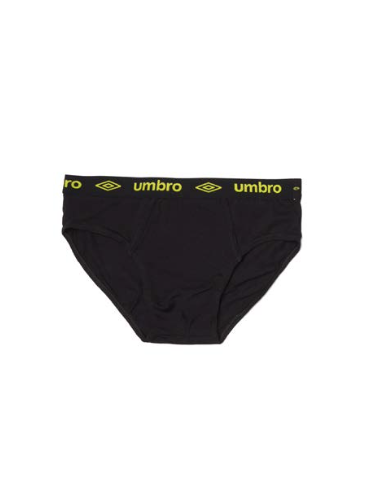 SLIP UMBRO COTTON NEGRO Y LIMA