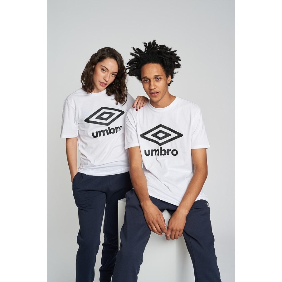 CAMISETA UMBRO LARGE LOGO COTTON TEE BRILLIANT WHITE