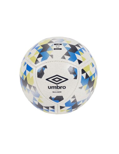 Balón Umbro Sala League White / Navy Blazer / Strong Blue / Sunny Lime